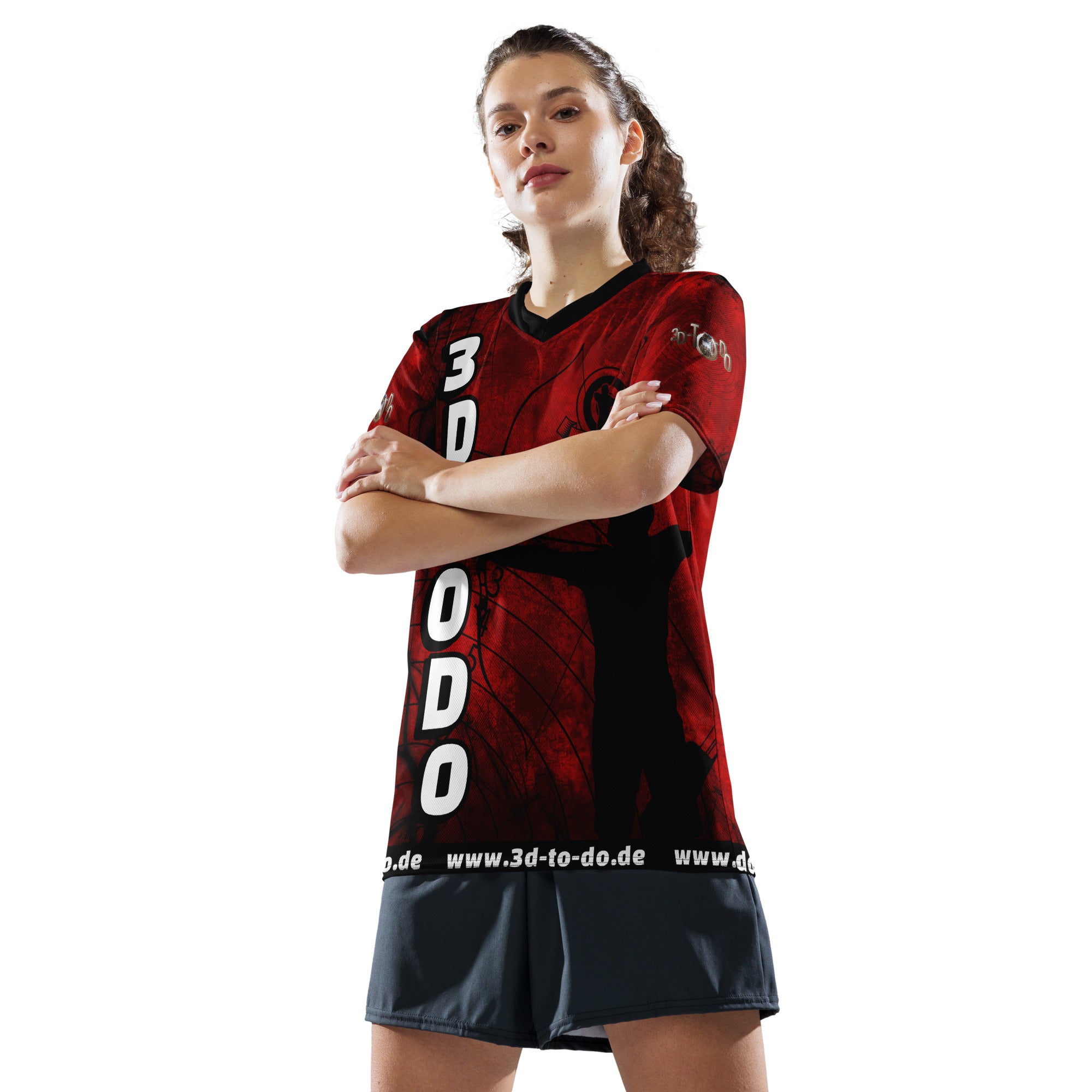 3D To TORecyceltes Unisex-Trikot mit Allover-Druck